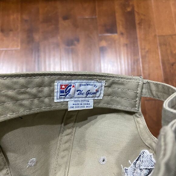 The Game Vintage World Golf Championship Tan Cotton Strapback Hat Men's One Size - Picture 7 of 8